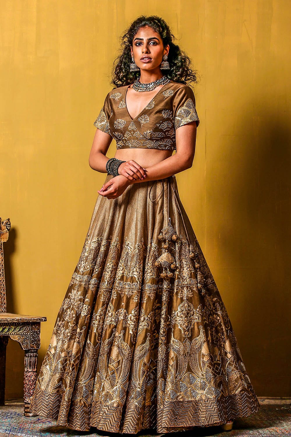 Layla Lehenga Set with designer blouse