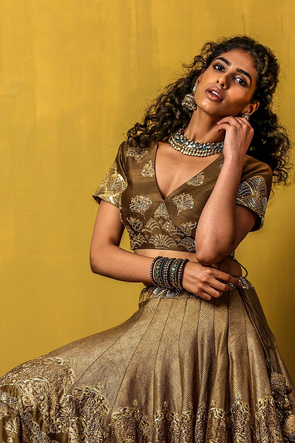 Layla Printed color Lehenga Designs