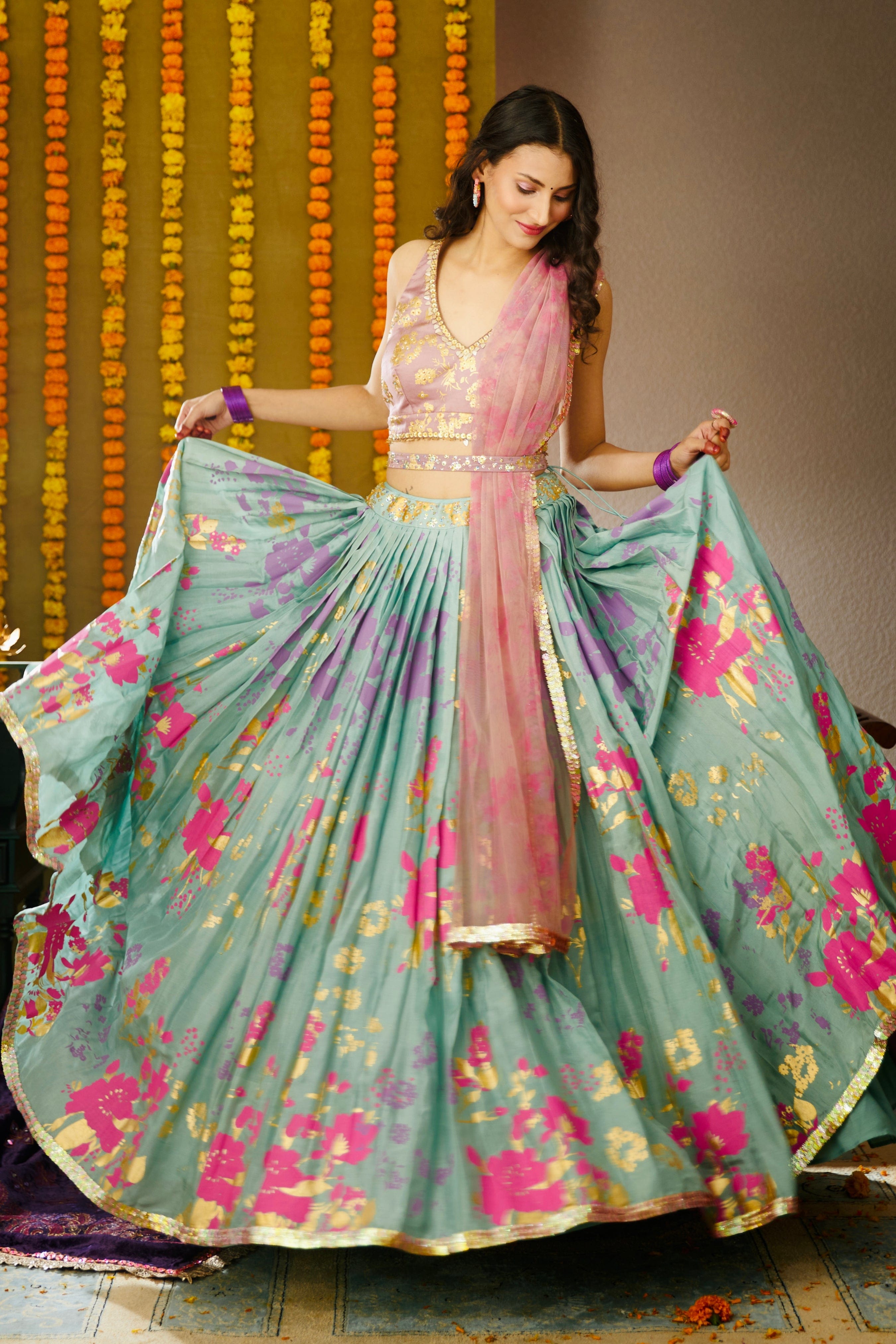 Ula designer lehenga set