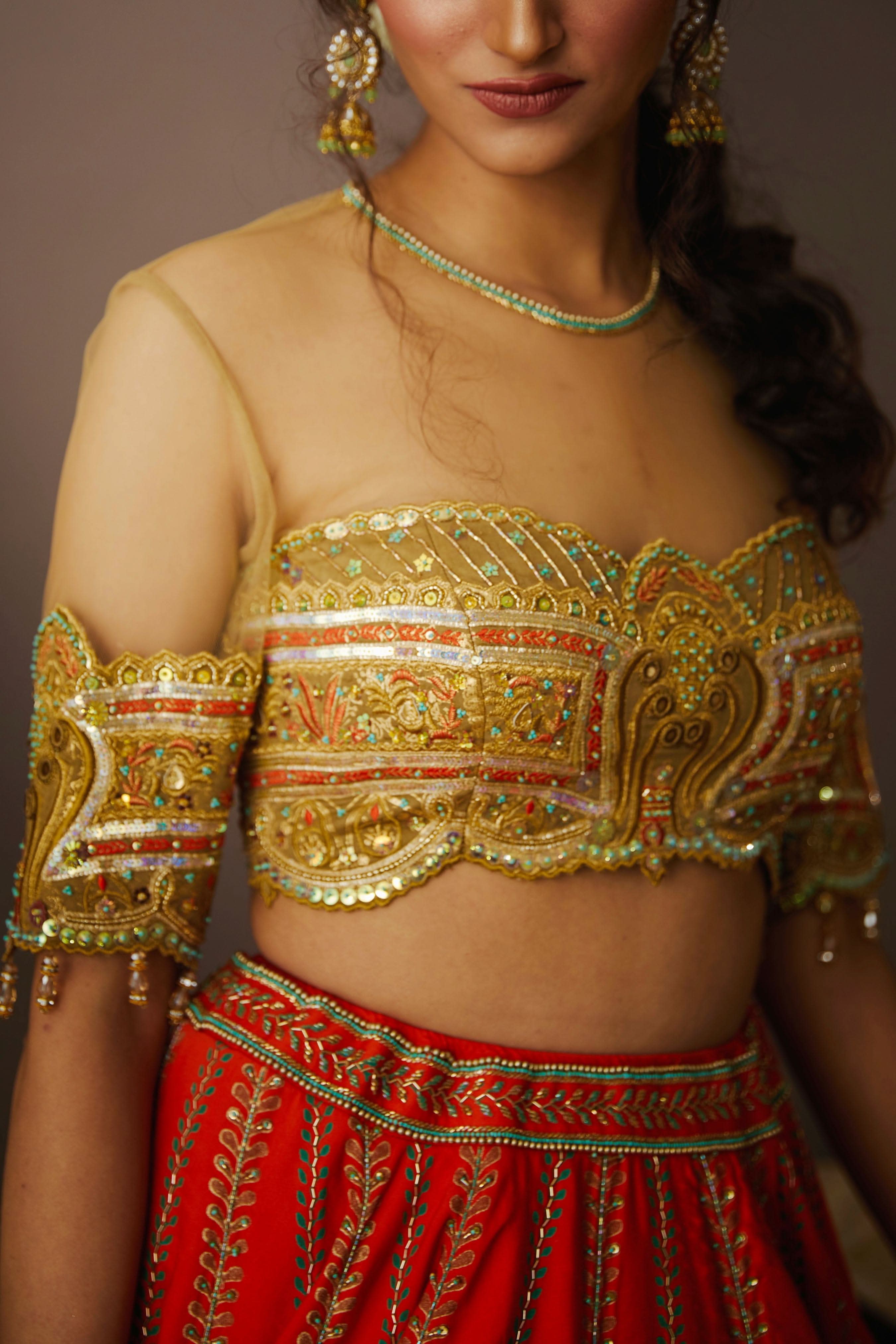 Yara designer blouse set