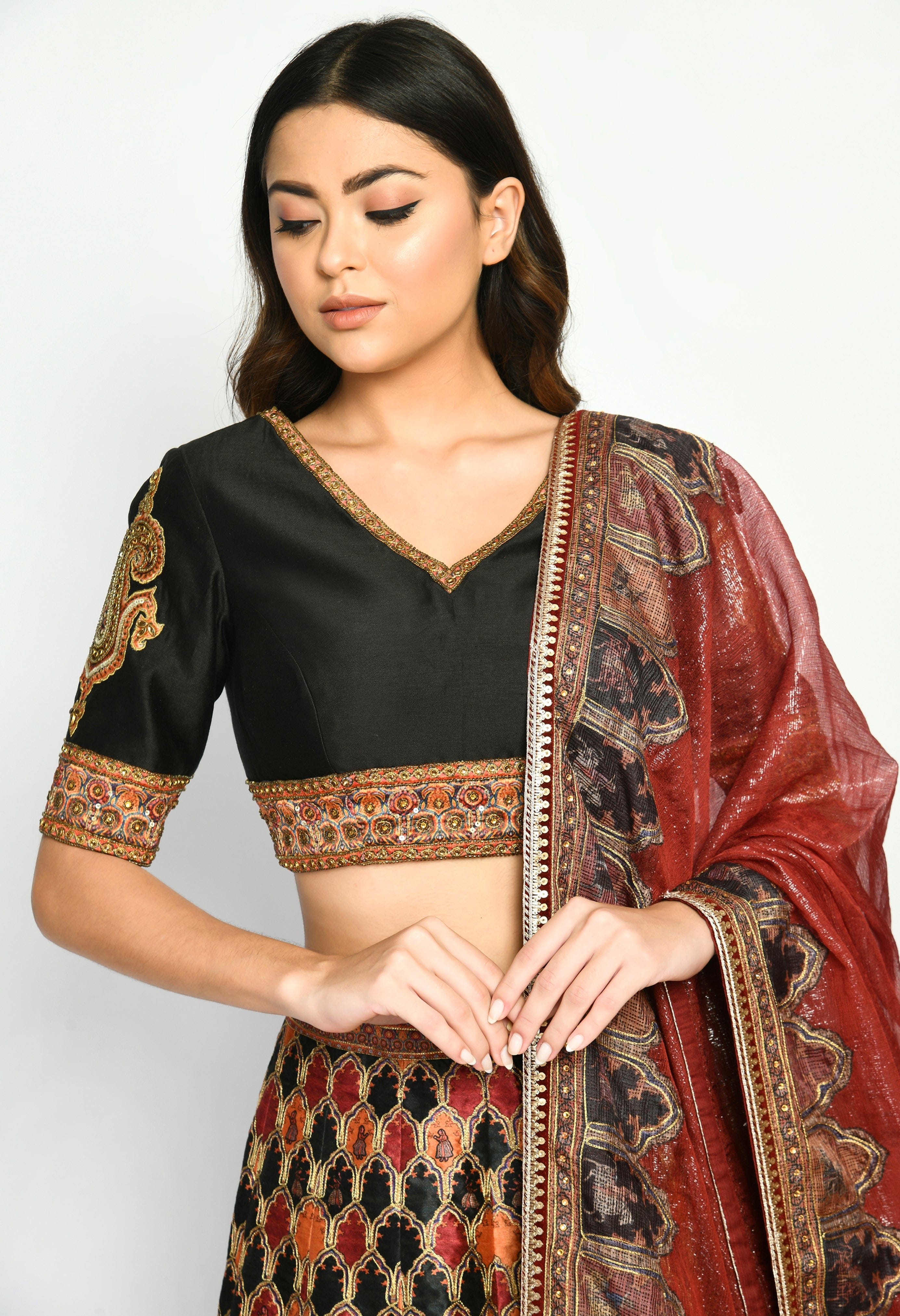 Zahara Lehenga with printed design