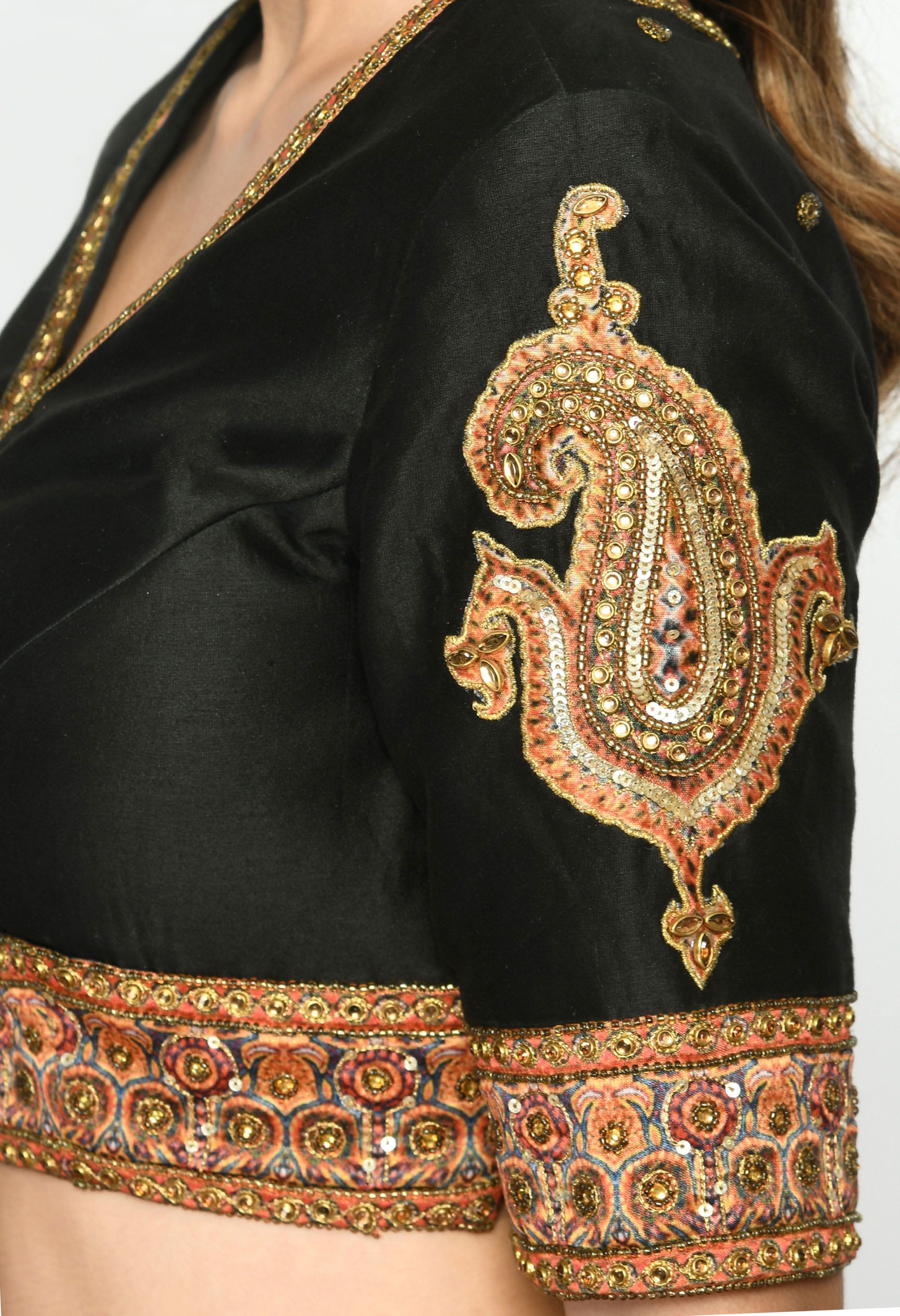 Zahara Lehenga with embroidered Blouse detailed design
