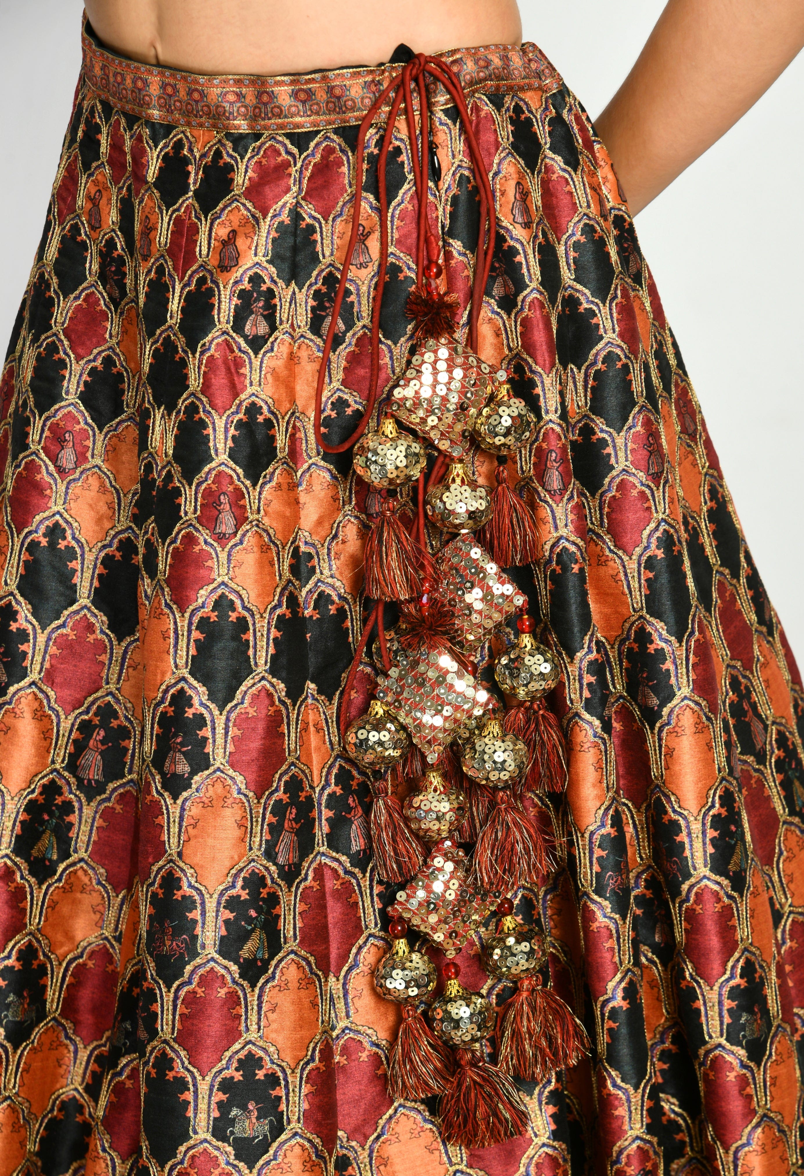 Zahara Lehenga with Printed Color