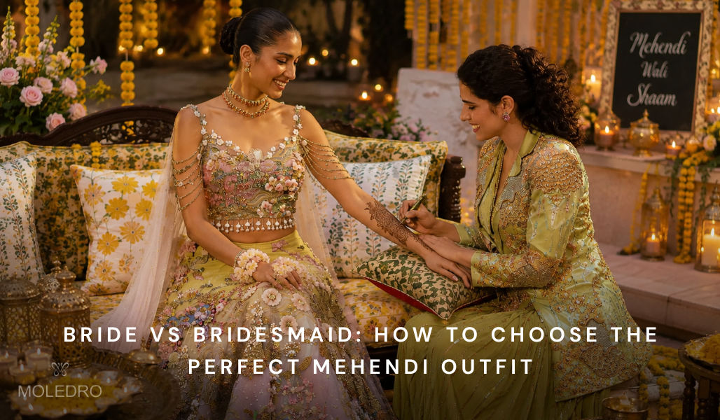mehndi dress for bride