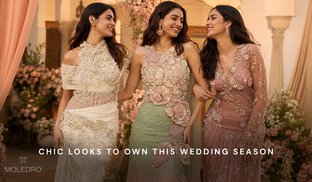 Women's Indo Western Gowns: Chic Looks to Own This Wedding Season