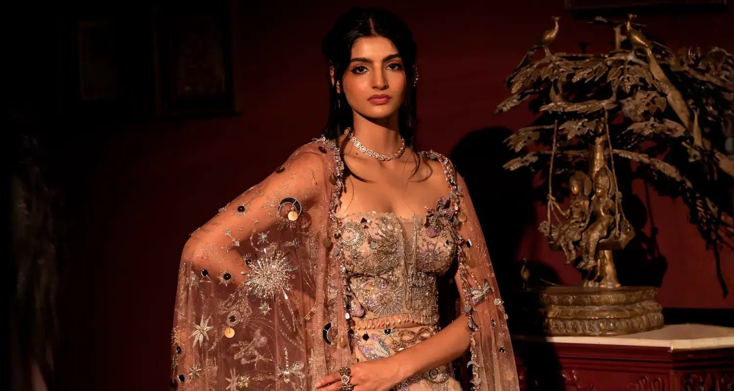 modern lehenga dupatta style