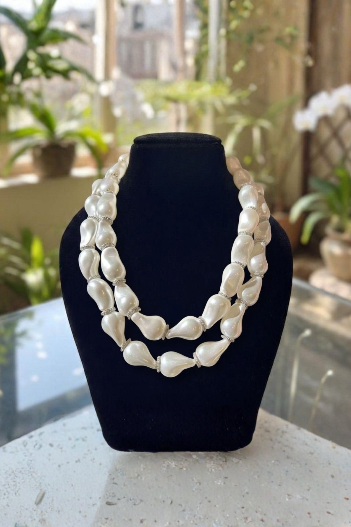 Luminescent Infinity Pearl Drape Set