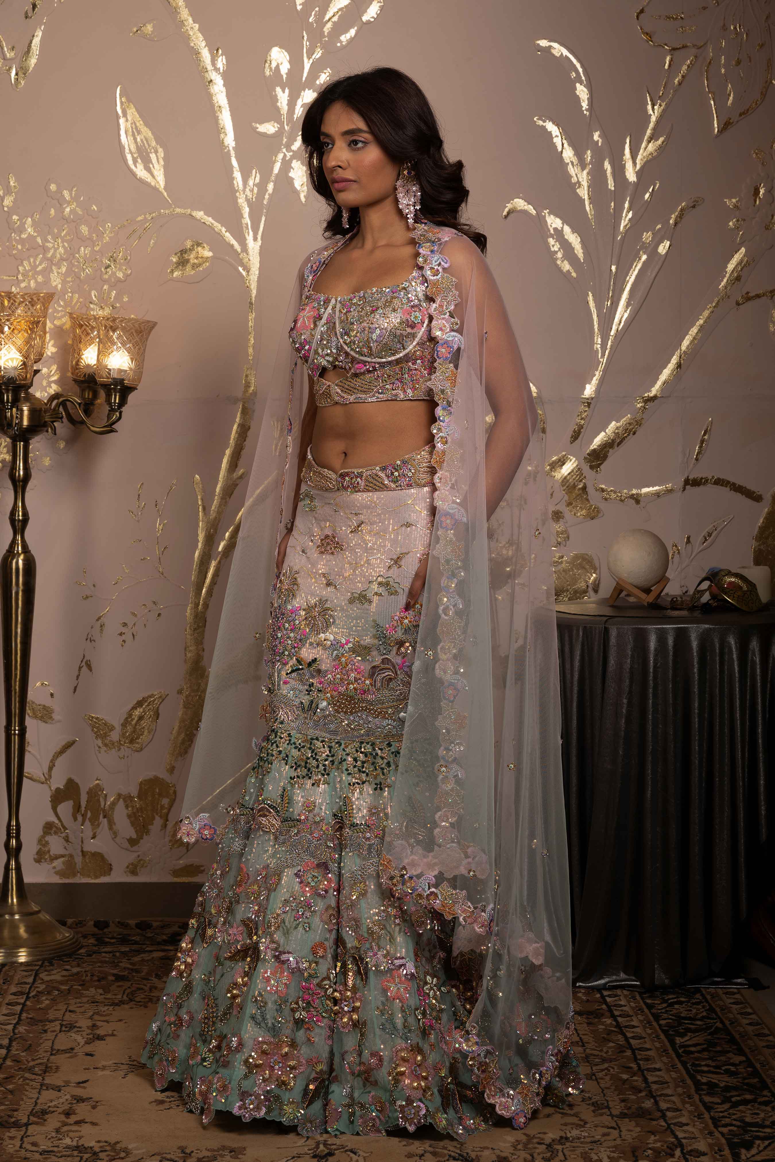 Aranya Mermaid Style Floor Length Lehenga