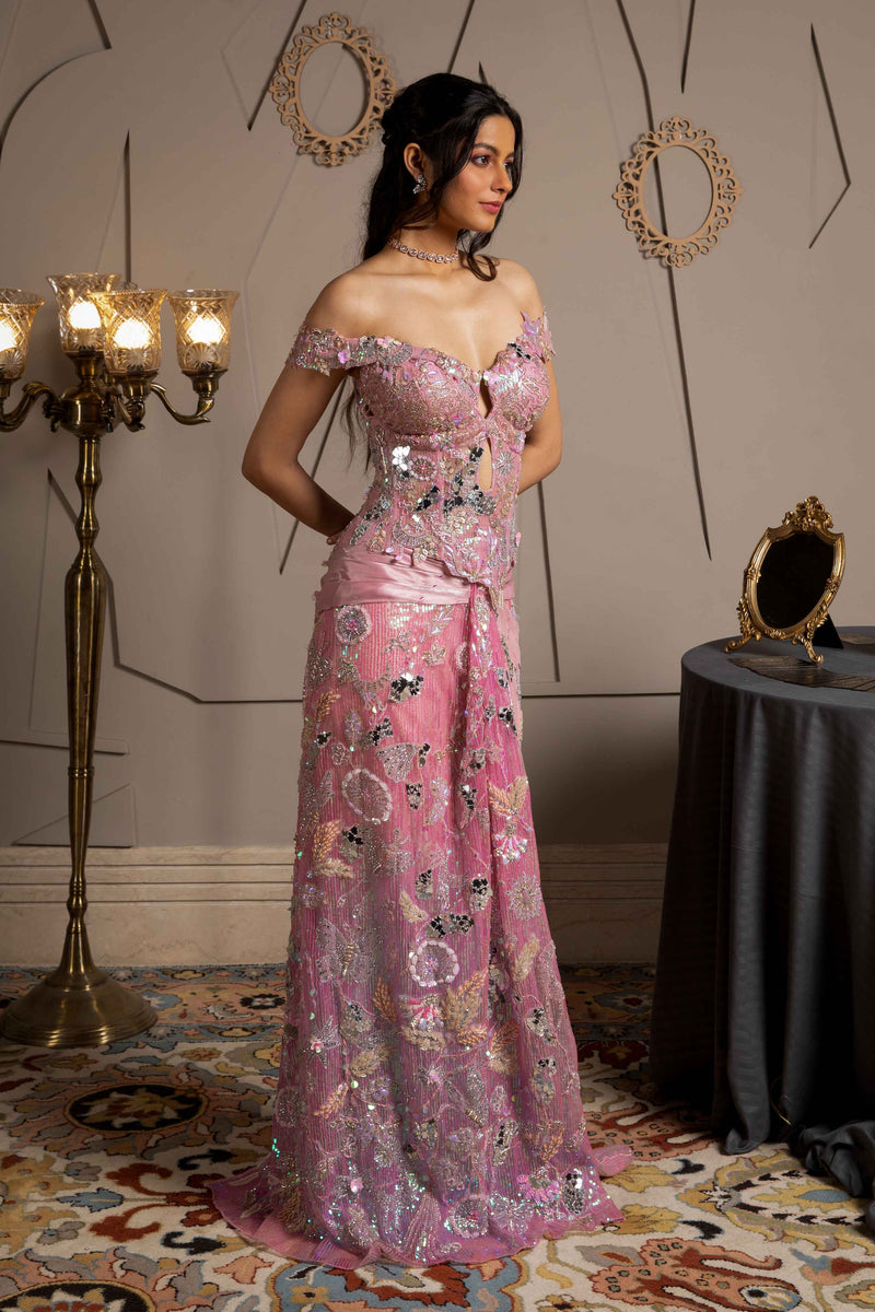 Lura Pre Draped Corset Gown