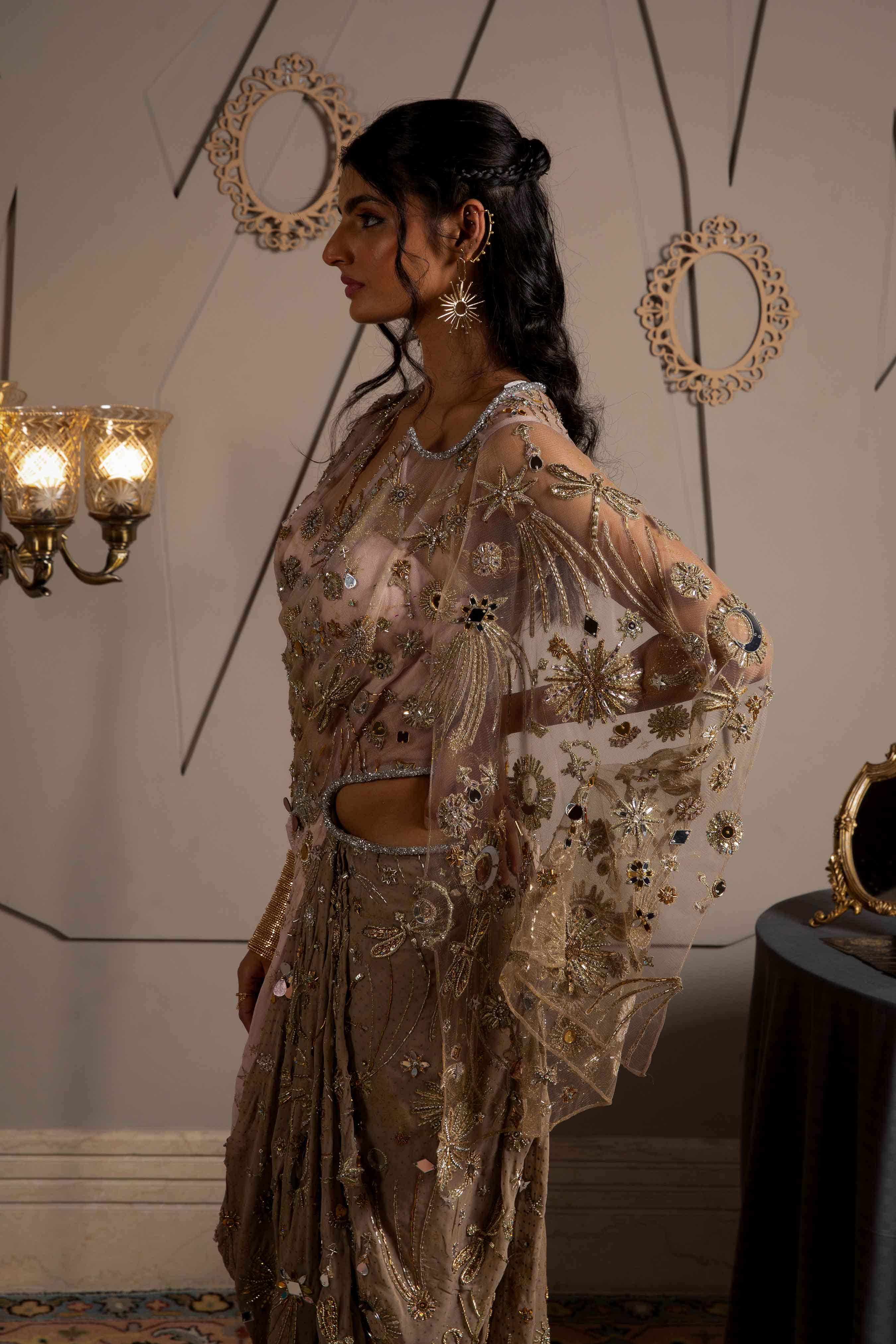 Nysa Kaftan Draped Dress