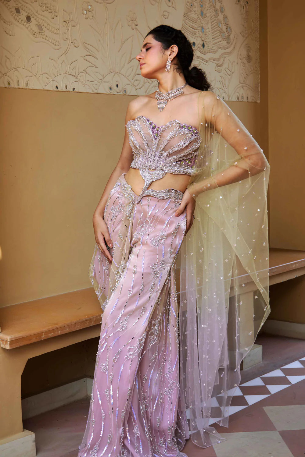 Designer Semi Stitched lehenga Set