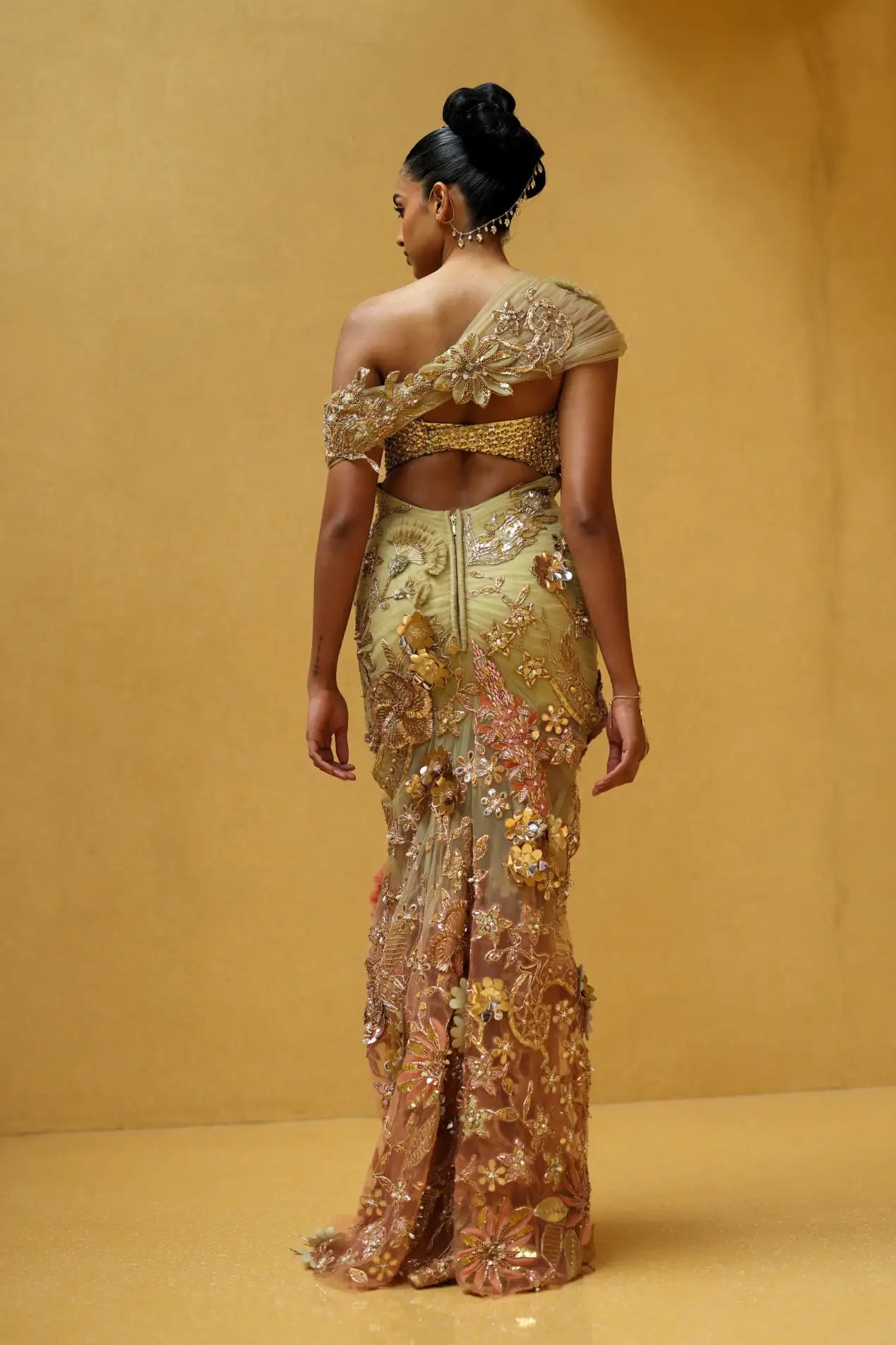 Oraya draped dresses for wedding