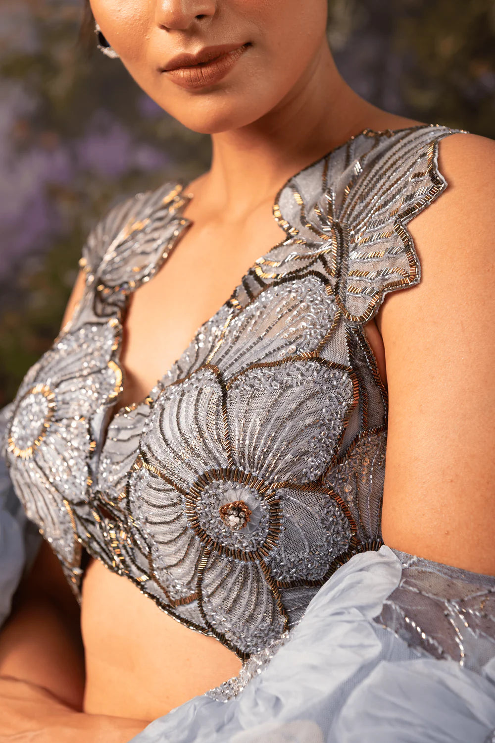 Embroidery Saree Dress