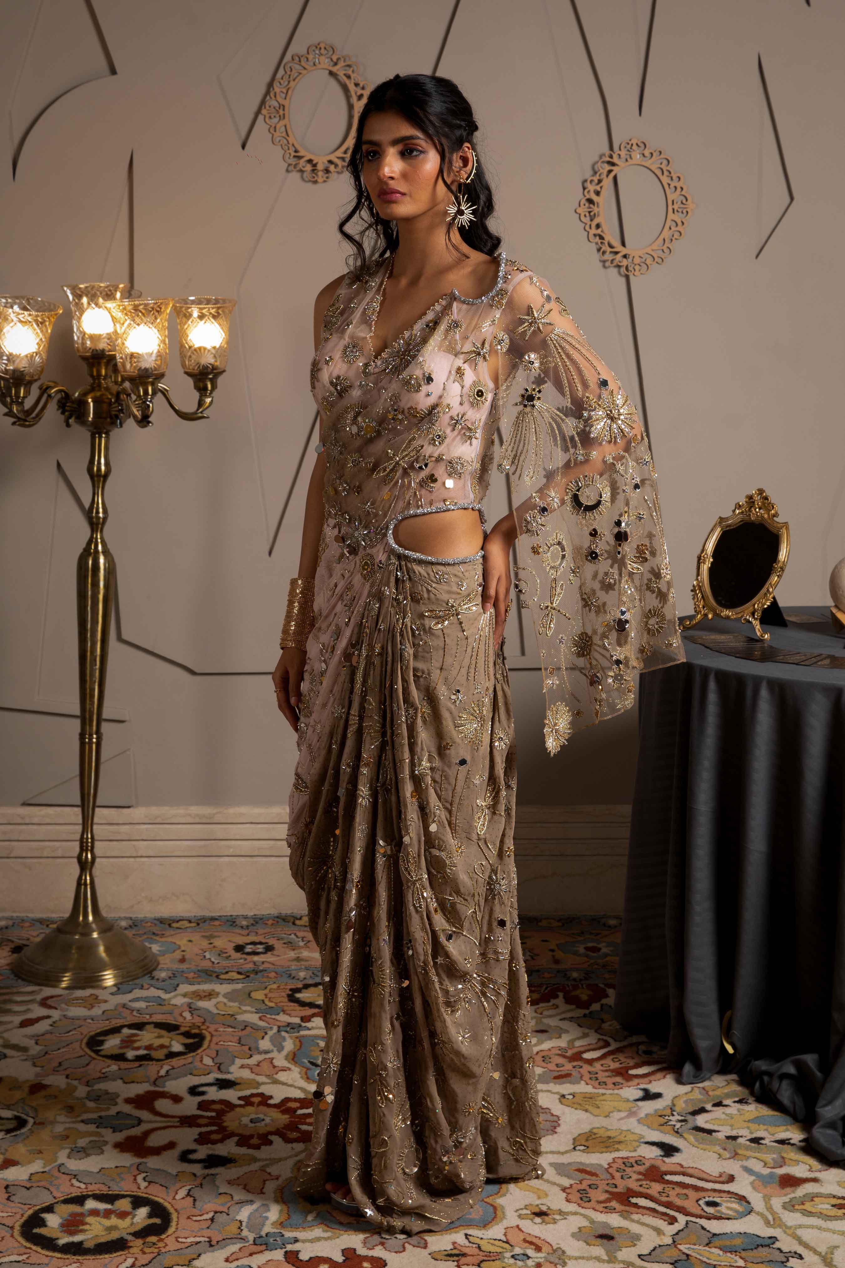 Nysa Kaftan Draped Dress