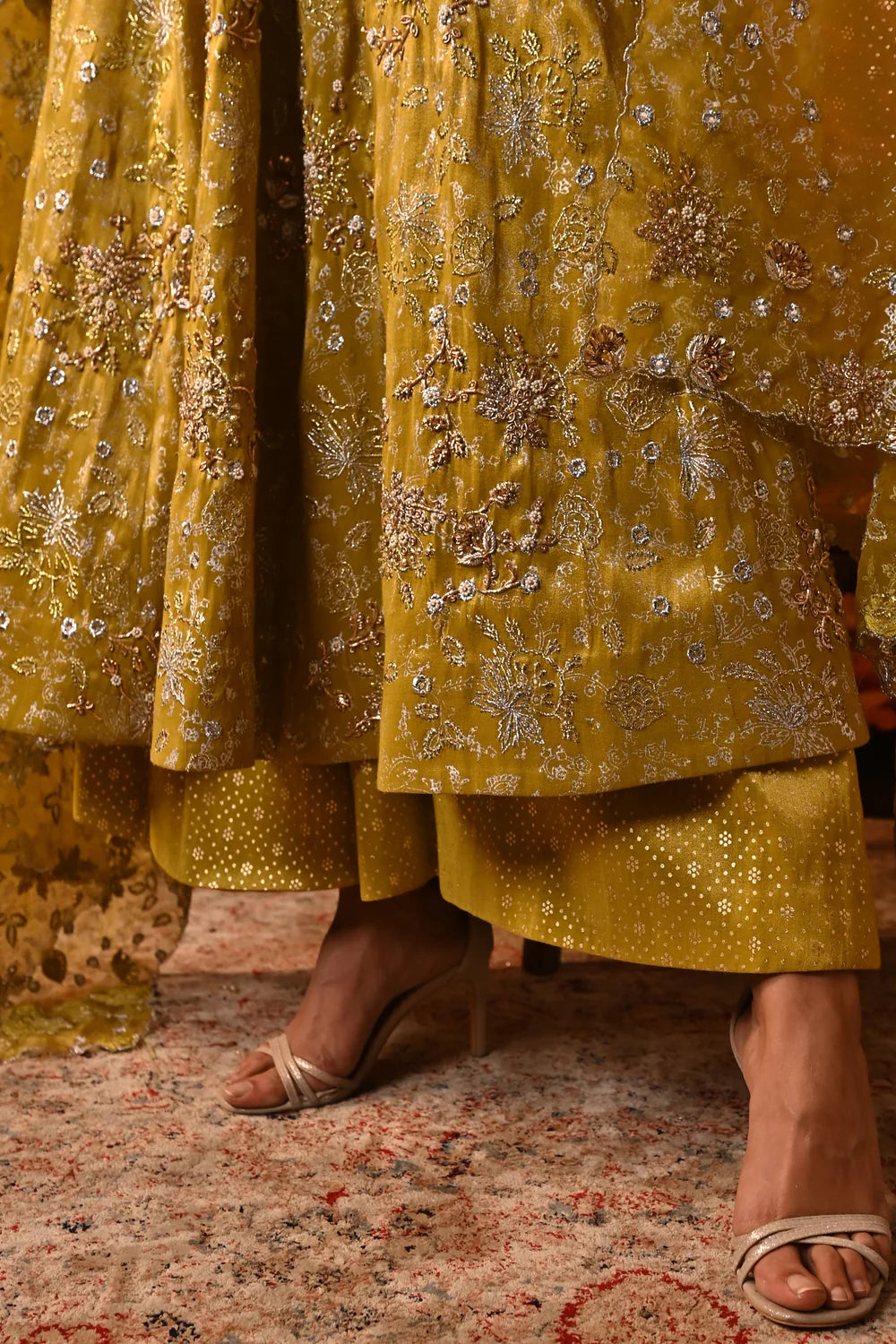 Party Wear Gown with full sleeves