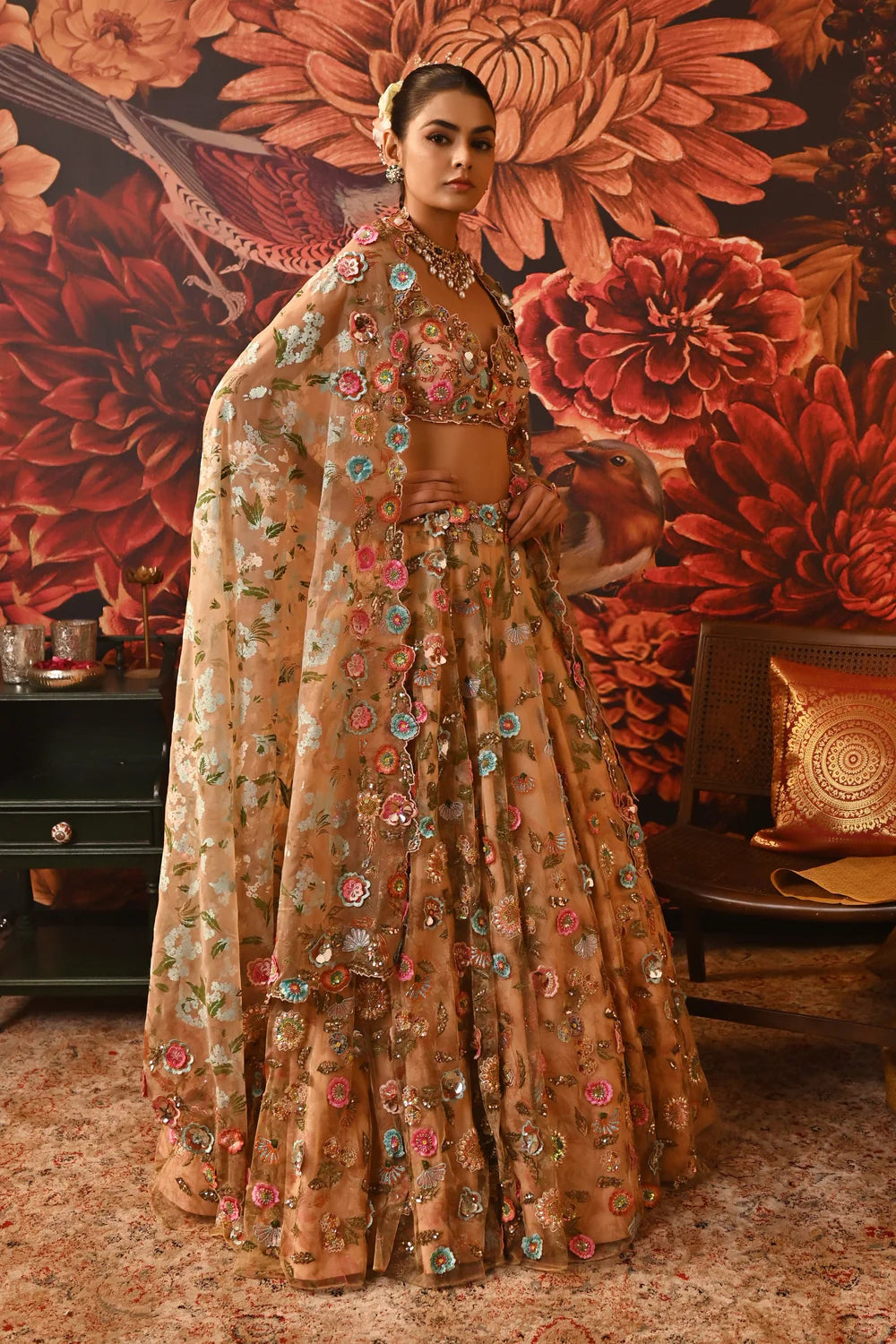 embordered with designer dupatta