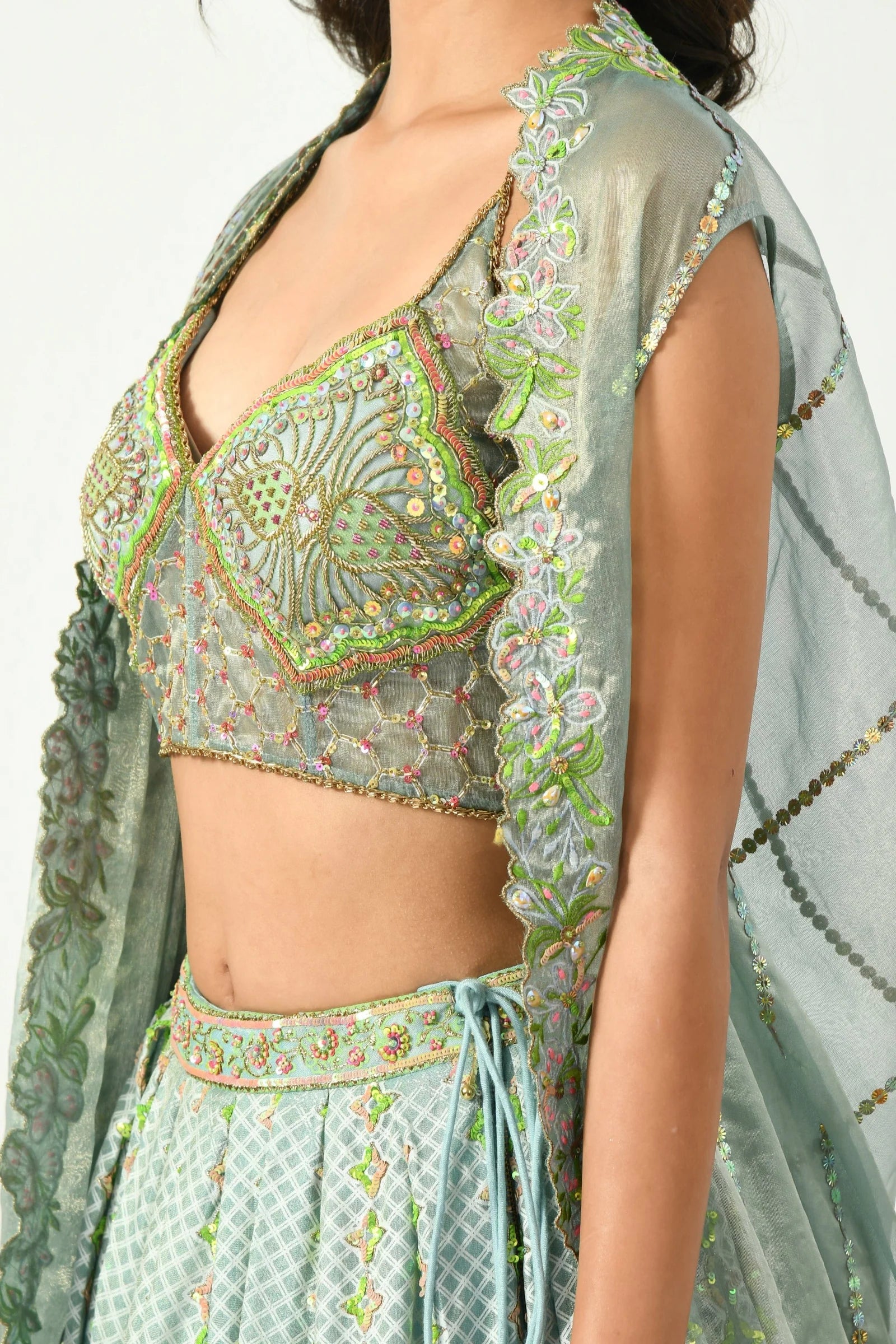 Mira lehenga blouse design