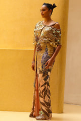 Amani Draped Kaftan Dress