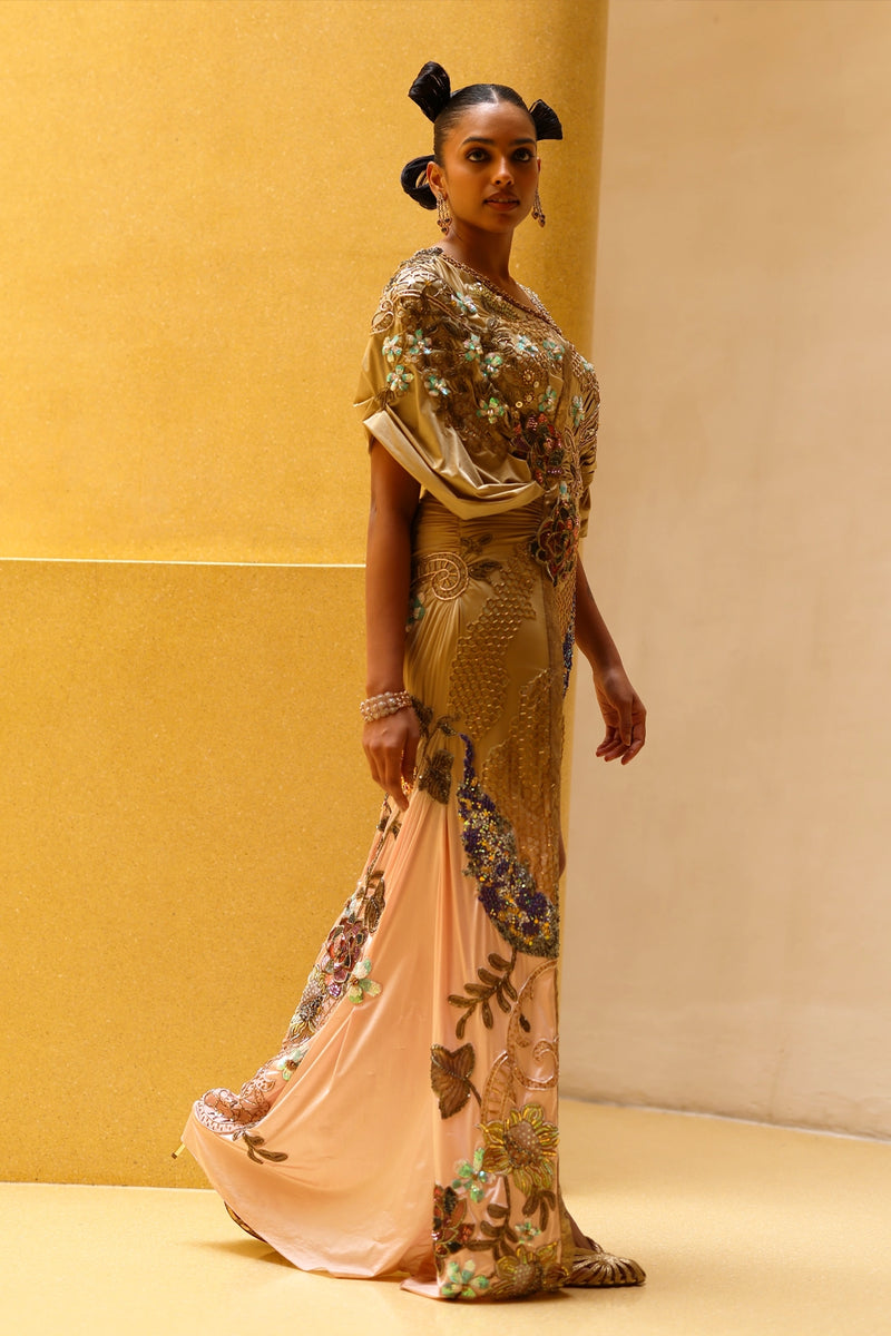 Amani Draped Kaftan Dress