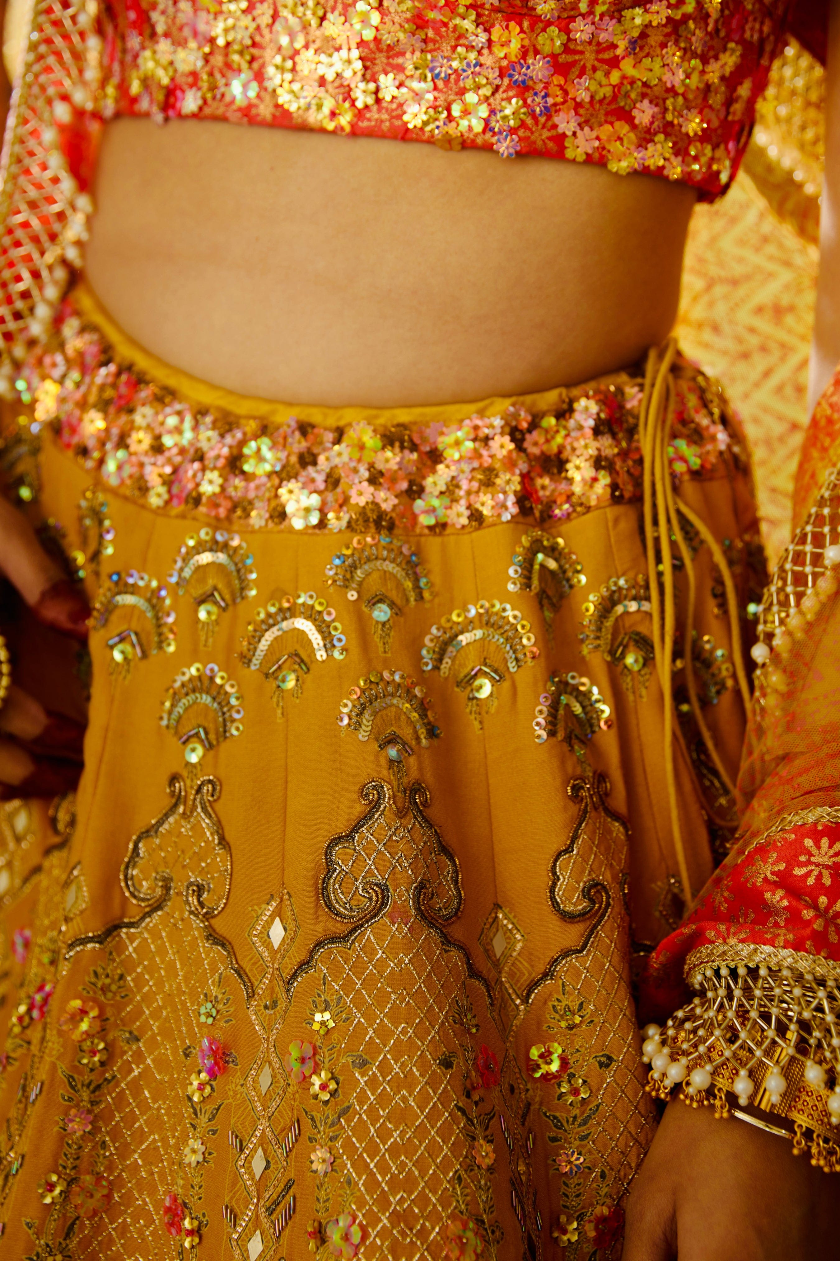 Arzoo Yellow Designer Lehenga Set