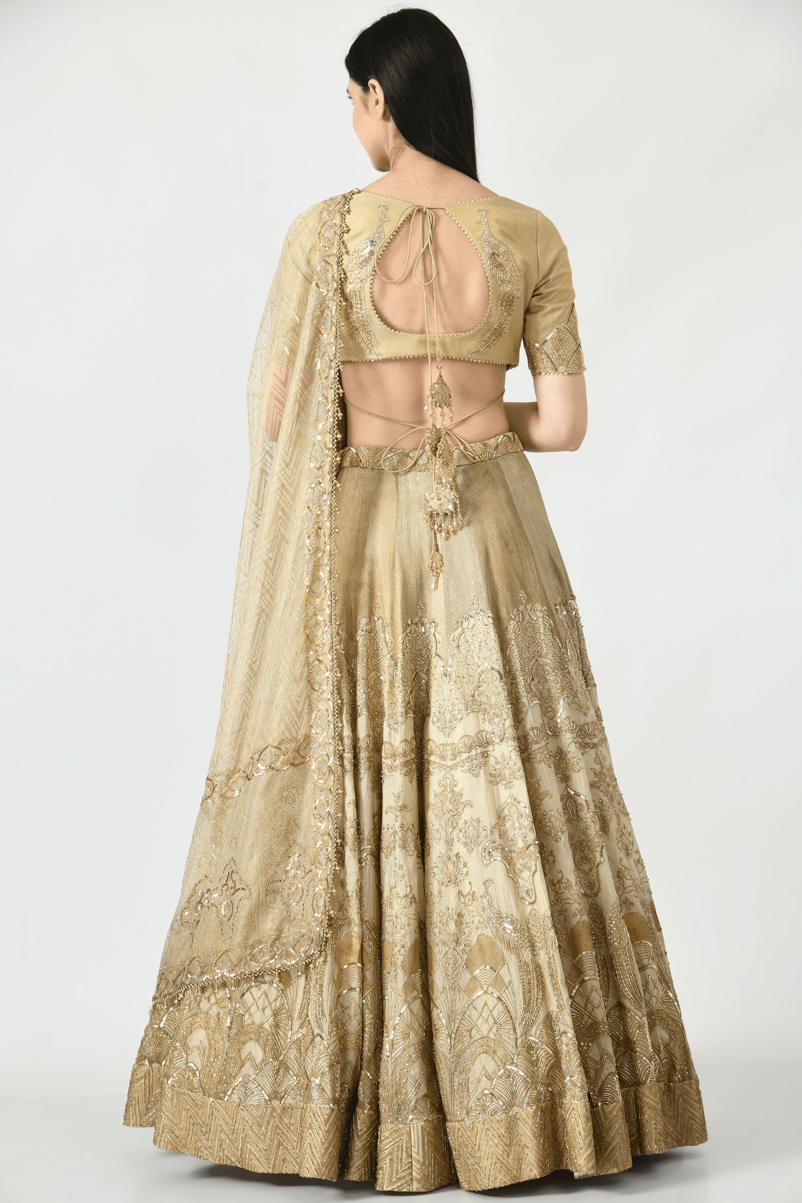Layla Twill Silk Festive lehenga set