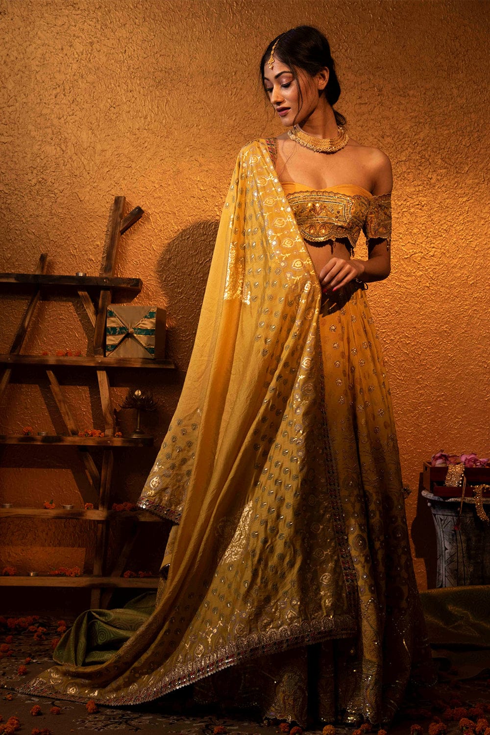 Saima oppara silk Lehenga Design