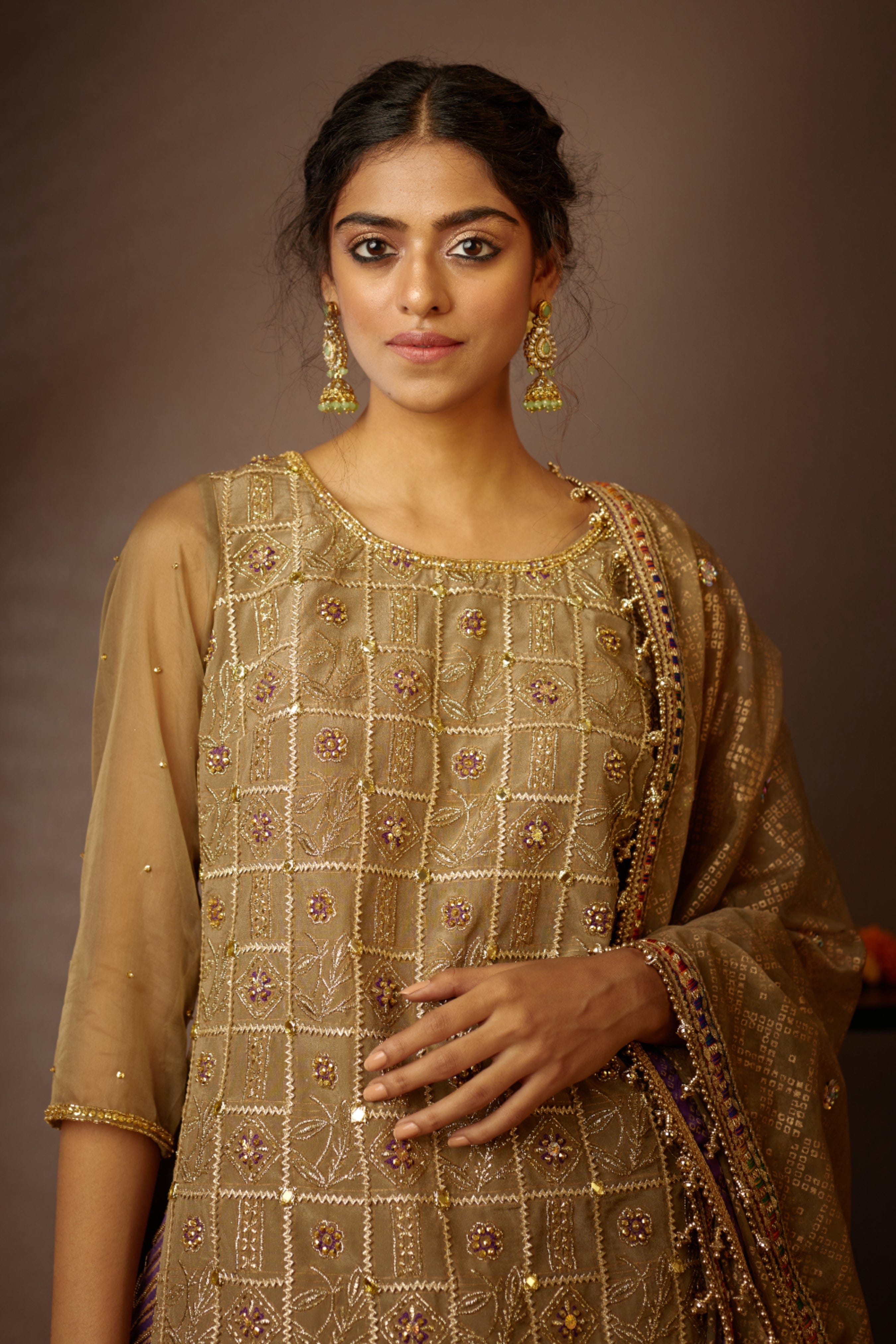 Sumeira Georgette Lehenga Design