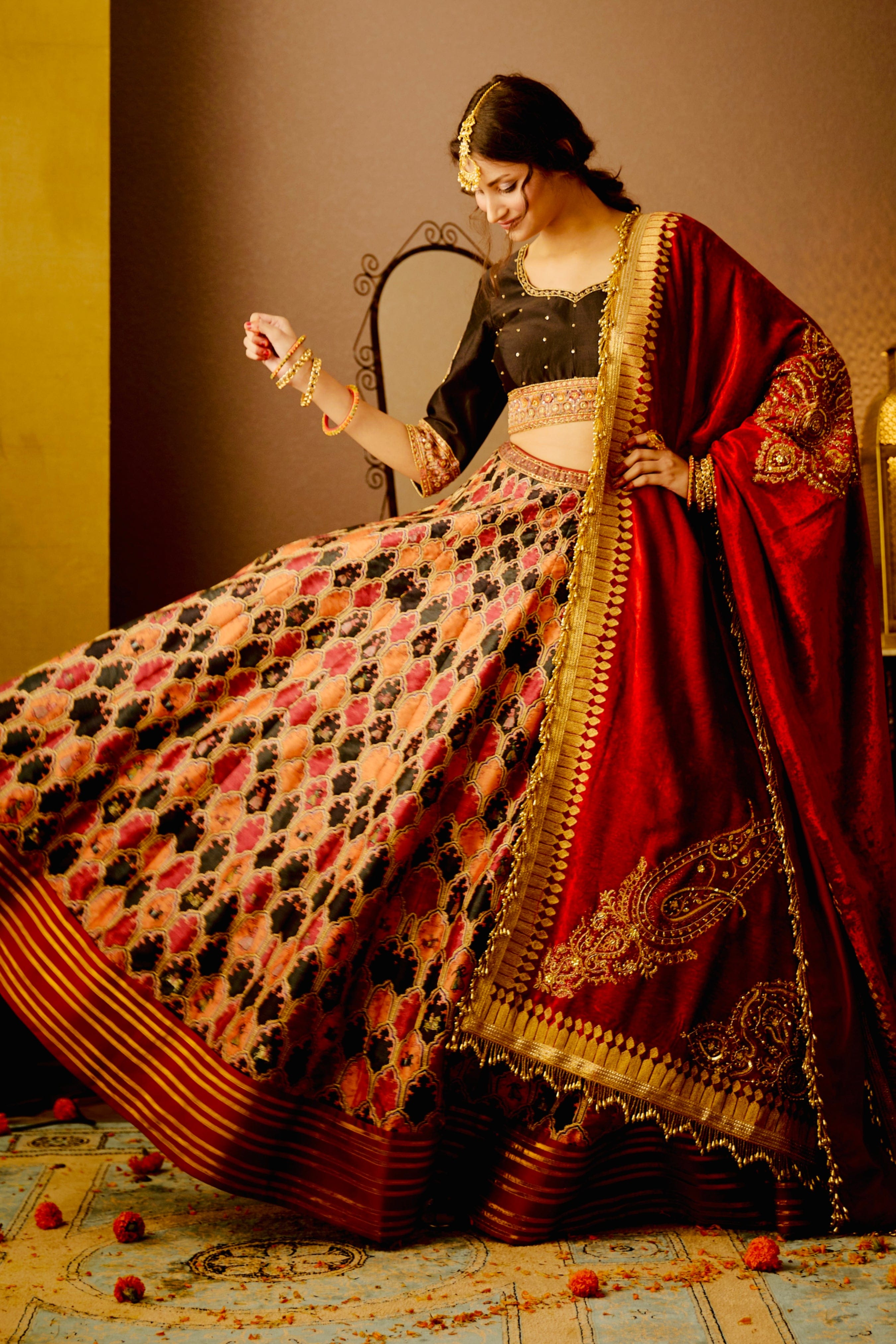 Multicolor Zahara Lehenga Set 